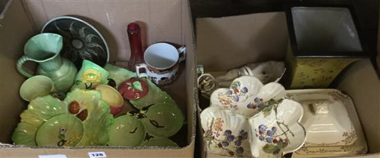 2 boxes of mixed ceramics including Carltonware etc